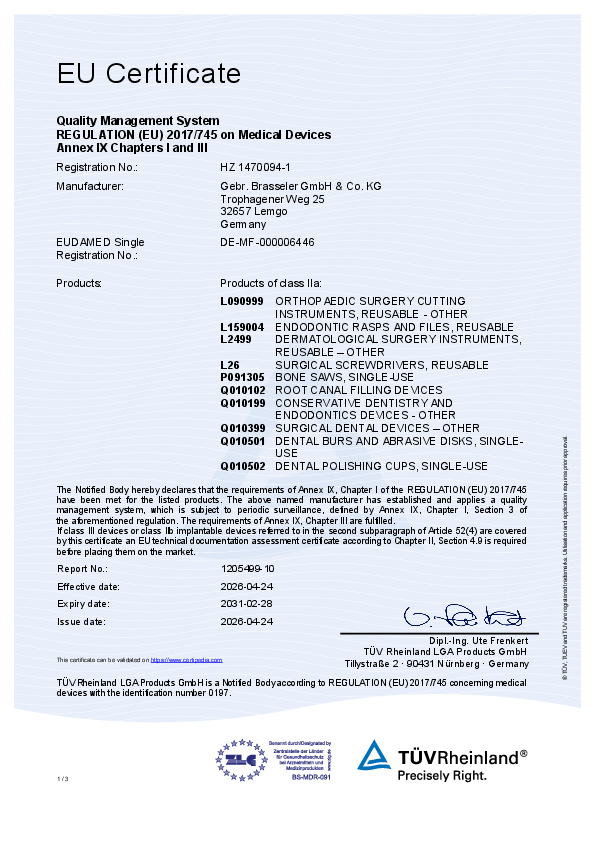 MDR-Certificate Certificate