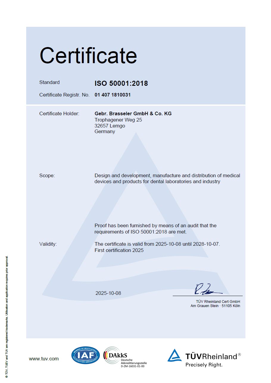 ISO 50001:2018 Certificate